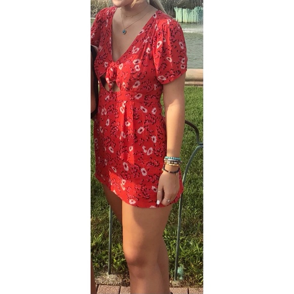 Free People Jinx Front-Tie Romper Dress - Picture 7 of 7